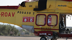 Motociclista di 42 anni ferito in modo serio trasportato con l'elicottero in ospedale