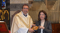 Arezzo, la polizia ha celebrato il patrono San Michele Arcangelo: corona in memoria dei caduti e messa