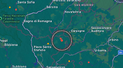 Terremoto, lieve scossa in provincia di Arezzo. Magnitudo 2.3 con epicentro a Sestino