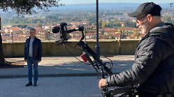 Pupo gira a Castiglion Fiorentino il nuovo video: "Feeling con il sindaco Agnelli"