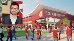 Arezzo, il nuovo stadio e l'assessore Alessandro Casi: "Mi emoziona come cittadino e tifoso". L'idea del marciapiede amaranto