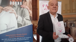Scontrini rosa con il numero  1522 contro la violenza sulle donne, l'iniziativa di Siro Piantini
