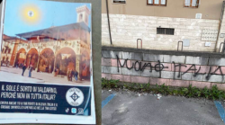 Vichi (Prc): "Volantino con la celtica sotto casa di un nostro compagno". Le scritte e le svastiche