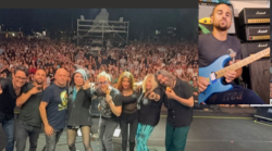 Michele Castellani chitarrista nel gruppo di Loredana Bertè