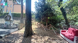 Luogo dell'eccidio diventa bivacco: anche un divano tra bottiglie di alcolici, carrelli come cestini, cartacce e avanzi di cibo. Le foto