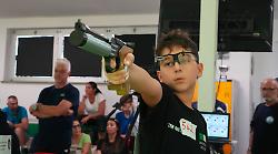 Domiziano Bellavia medaglia di bronzo nella categoria Allievi al poligono di Tor di Quinto a Roma