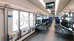 Vi portiamo nei nuovi treni regionali a 200 km all'ora tanto attesi dai pendolari per la direttissima Firenze, Valdarno, Arezzo, Roma