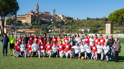 La Nazionale Trapiantati in campo con la squadra della Centrale 118: partita del cuore