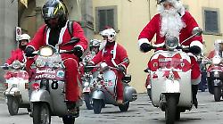 Natale in vespa con la baby‑pista che sarà allestita al parco del Prato per tutti i bambini