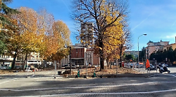 Piazza Giotto sotto l'albero: prima di Natale il taglio del nastro dopo i lavori di riqualificazione