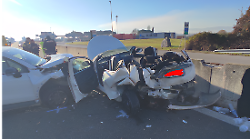 Scontro fra auto sulla E45 a Sansepolcro: tre feriti, due donne e un uomo