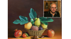 Addio a Sergio Grilli pittore che stupiva con paesaggi, nature morte e dipinti realizzati con il vino