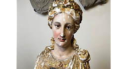 Santa Cordula e i segreti del suo busto reliquiario che viene restaurato grazie all'iniziativa della Fidapa