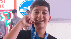 Domiziano Bellavia l'Aretino dell'anno: "Da grande far&ograve; il poliziotto. Tiro a segno, sport di testa, calma e concentrazione"