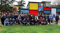 Studenti Usa danno il via alla giornata di ripulitura e decoro al Campus del Pionta