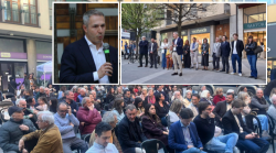 Corsa a sindaco, Marco Donati riempie la piazza: "Possiamo competere, con noi innovazione"