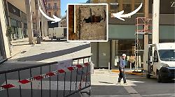 Arezzo, ecco la colonna che mette paura: il palazzo a rischio in pieno centro