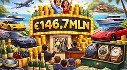 Superenalotto, cosa comprare con  146,7 milioni? Dalle Ferrari alle ville, passando per isole e Rolex. Una vita da sogno (o quasi)