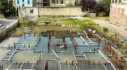 Il cantiere di via Filzi sar&agrave; ricoperto con la terra degli scavi dei lavori di via Fiorentina