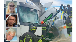 Morti in ambulanza in A1, le tre famiglie: "Revocare la patente al camionista". Guidava e si faceva video, ha patteggiato per la strage