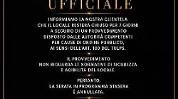 Il locale Il Principe chiuso per una settimana. Intervento del questore