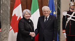 Mattarella riceve la governatrice generale del Canada, "Rapporti eccellenti"