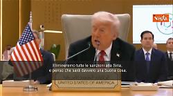 L'annuncio di Trump a Ryad: Elimineremo tutte le sanzioni alla Siria