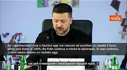 Zelensky: La nostra priorit&agrave; &egrave; un cessate il fuoco incondizionato e onesto