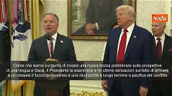 L'inviato speciale Usa Witkoff: "A breve nuova bozza di accordo per tregua a Gaza"