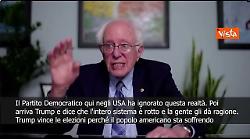 Sanders: Trump ha vinto elezioni perch&egrave; popolo soffre e Democratici non hanno dato alternativa