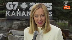 G7 Canada, Meloni: L'arma nucleare in mano all'Iran è una minaccia per tutti noi
