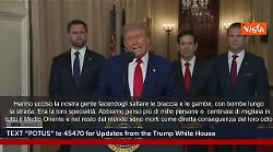 Usa bombardano tre siti nucleari in Iran, Trump: "Ora la pace o ci sar&agrave; una tragedia"