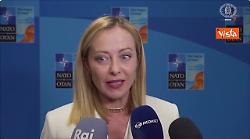Meloni: Il vertice Nato conferma il sostegno pieno all'Ucraina di tutti gli alleati