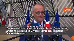 Merz: Sostengo la Presidente Commissione europea e gli sforzi per accordi con Usa sui dazi
