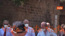 Esplode distributore a Roma nel quartiere Prenestino Labicano, il sopralluogo del sindaco Gualtieri