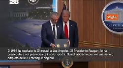 Trump scherza con Wasserman su medaglie olimpiche: Posso dire di averle vinte atleticamente?