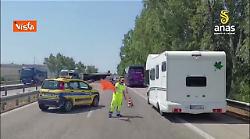 Mezzo pesante prende fuoco sulla A29 a Trapani, squadre Anas riaprono traffico in meno di 45 minuti