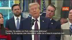 Trump: Ho parlato con Putin, scoprirete cose interessanti a breve