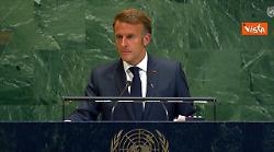 Abu Mazen in videoconferenza applaude Macron per riconoscimento Palestina all'Assemblea dell'Onu
