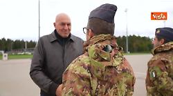 Il Ministro della Difesa Guido Crosetto incontra i militari italiani in Estonia