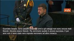 Zelensky: In Israele ostaggi imprigionati da 2 anni, diritto internazionale non ha dato risposte