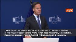 Rutte: Dobbiamo proteggere i nostri cieli, bene iniziativa Ue su droni