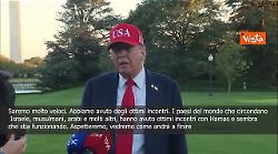 Trump: Accordi con Hamas? Penso che procederanno molto velocemente
