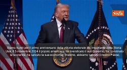 Trump festeggia un anno dall'elezione: Abbiamo salvato il Paese