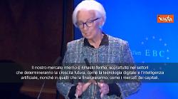 Lagarde (Bce): Ue sviluppi mercato interno e superi voto unanimità per contrastare dazi Usa