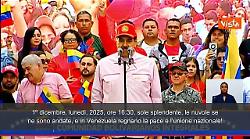 Maduro cita gli Inti-illimani: "Pueblo unido jamas serà vencido, in Venezuela c'è pace"