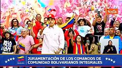 Maduro balla ancora davanti ai suoi sostenitori a Caracas