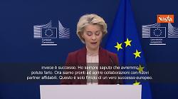 Von der Leyen: Stop al gas russo dal 2027, giorno storico per Ue