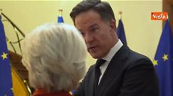 Zelensky incontra a Bruxelles Mark Rutte, Ant&ograve;nio Costa e Ursula Von Der Leyen