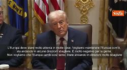 Trump: L'Europa sta andando in alcune direzioni sbagliate, è un male per i cittadini